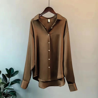 Satin Button Shirt