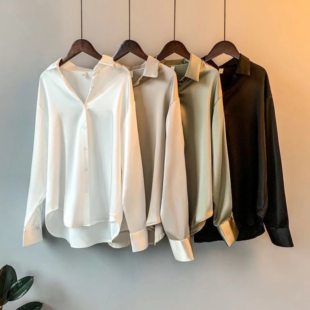 Satin Button Shirt