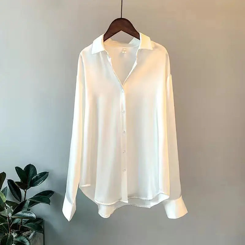 Satin Button Shirt