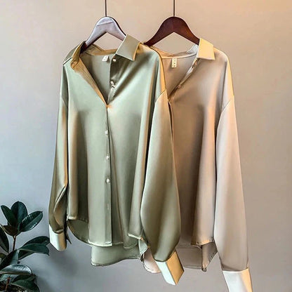 Satin Button Shirt