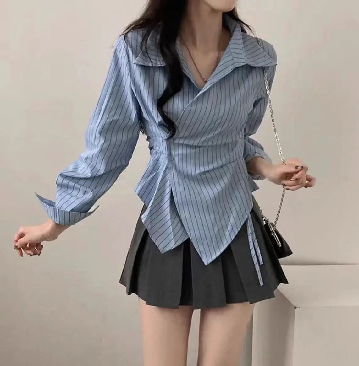 Striped Skirt Set