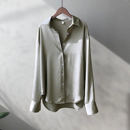 Satin Button Shirt