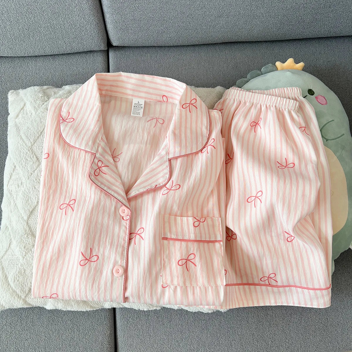 Pinstripe Pajama Set