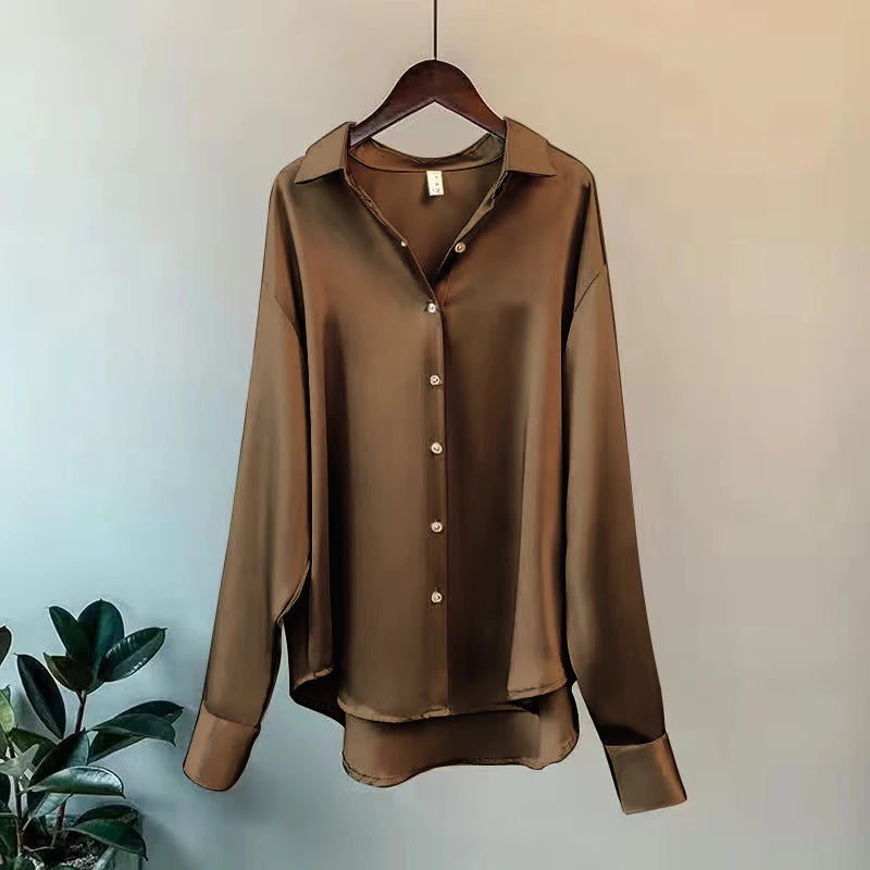 Satin Button Shirt