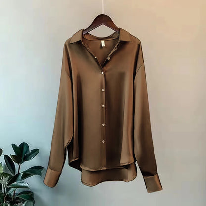 Satin Button Shirt