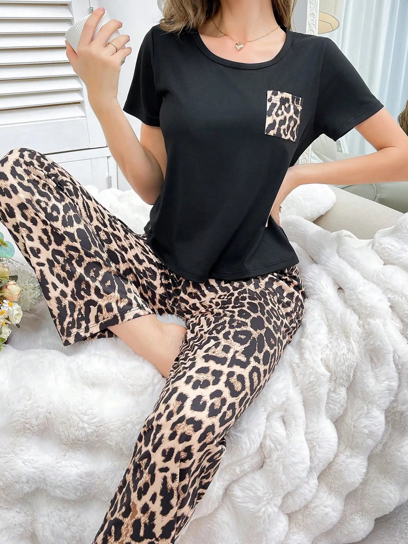 Leopard Pajama Pants