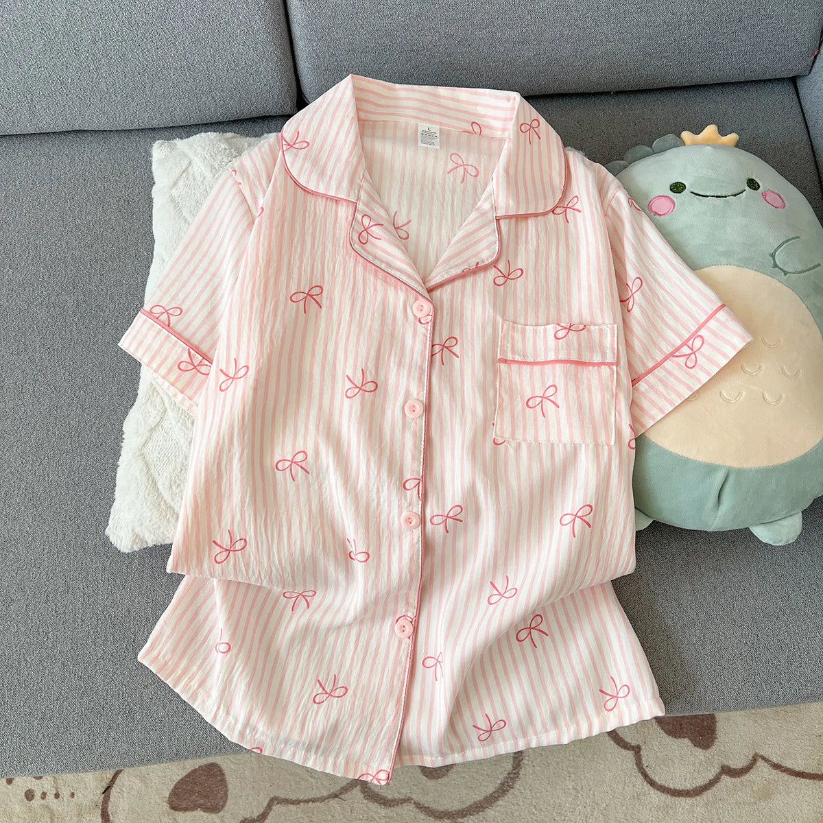 Pinstripe Pajama Set