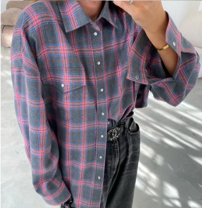 Plaid Wrap Jacket