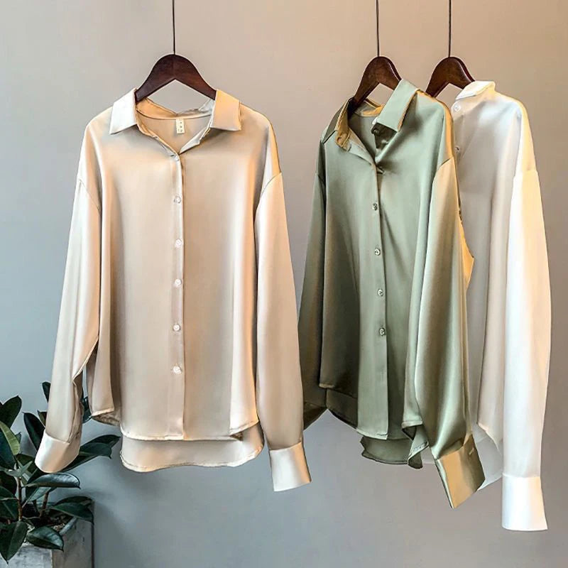 Satin Button Shirt