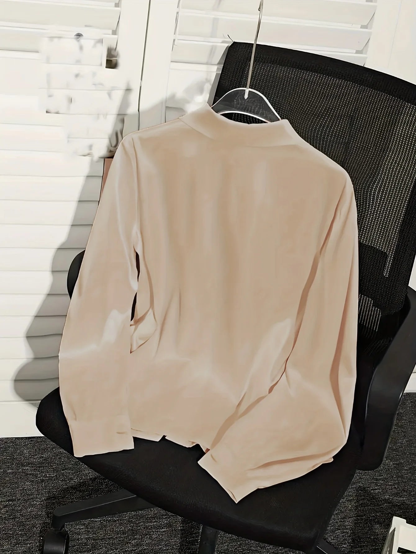 Satin Wrap Blouse