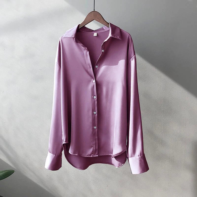 Satin Button Shirt