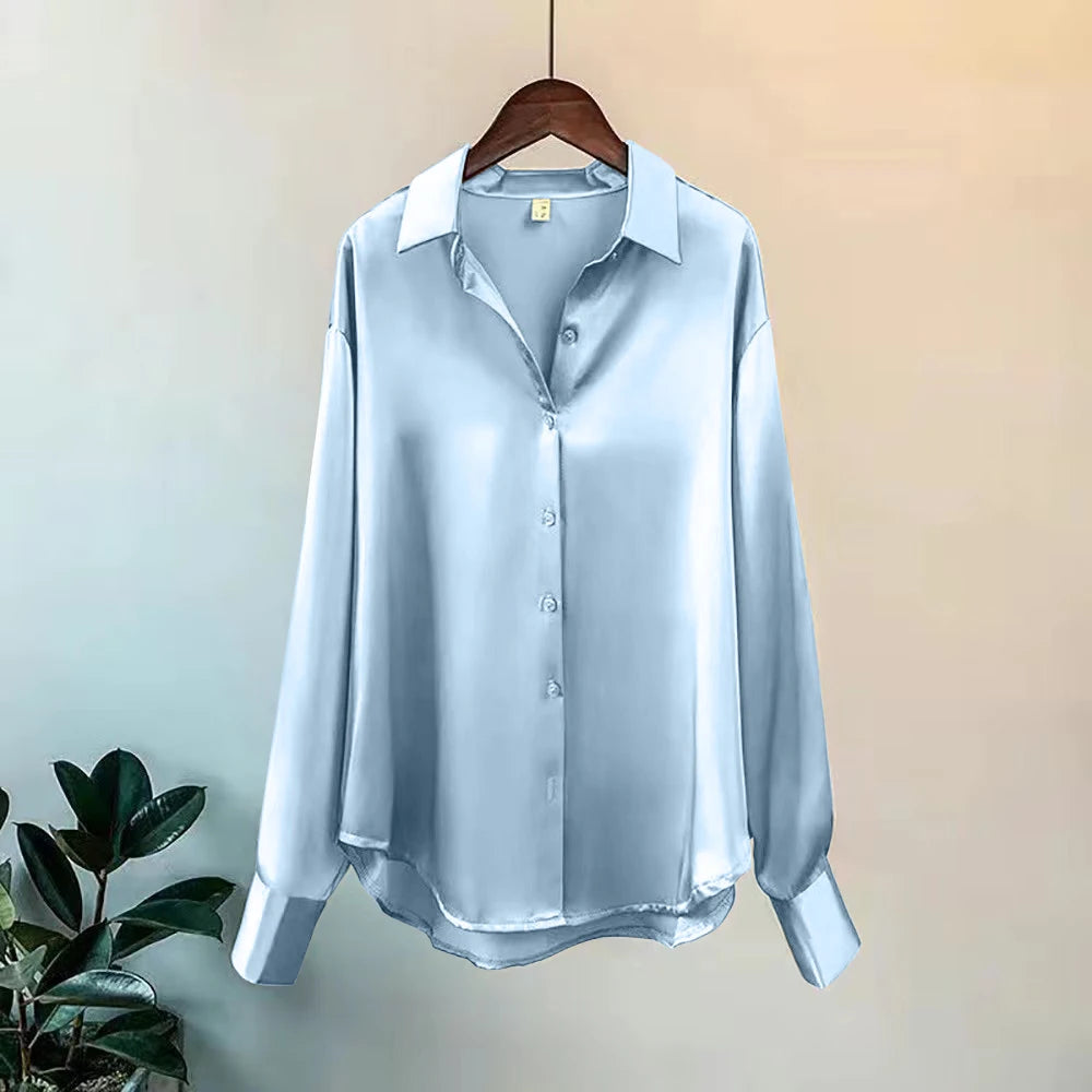 Satin Button Shirt
