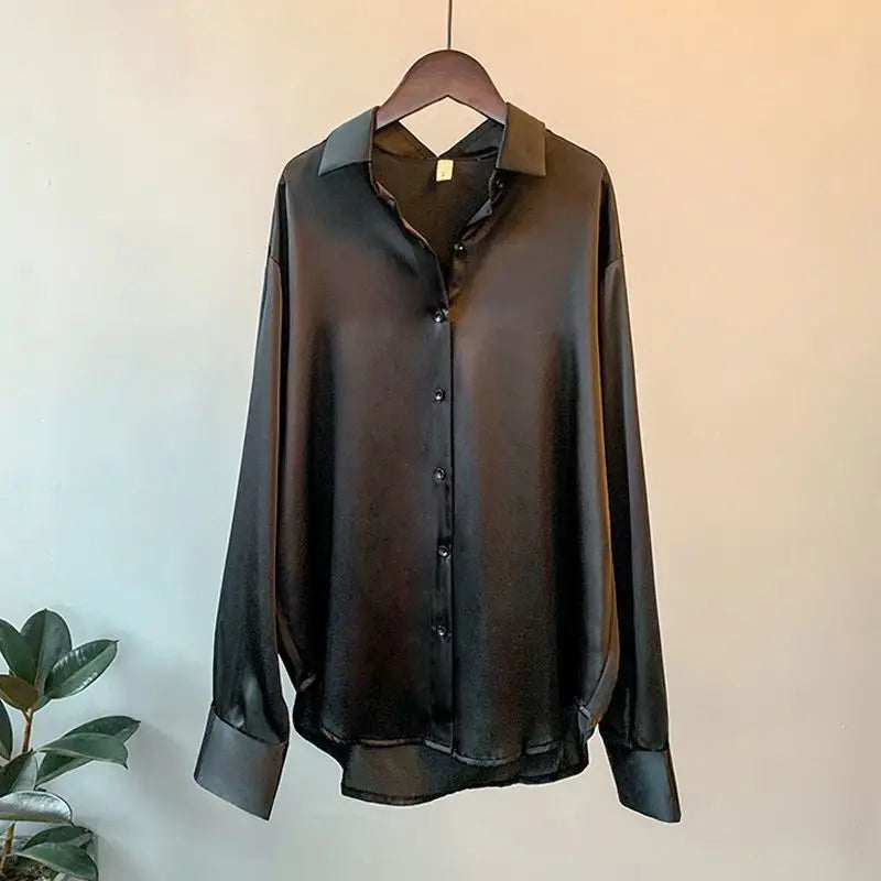 Satin Button Shirt